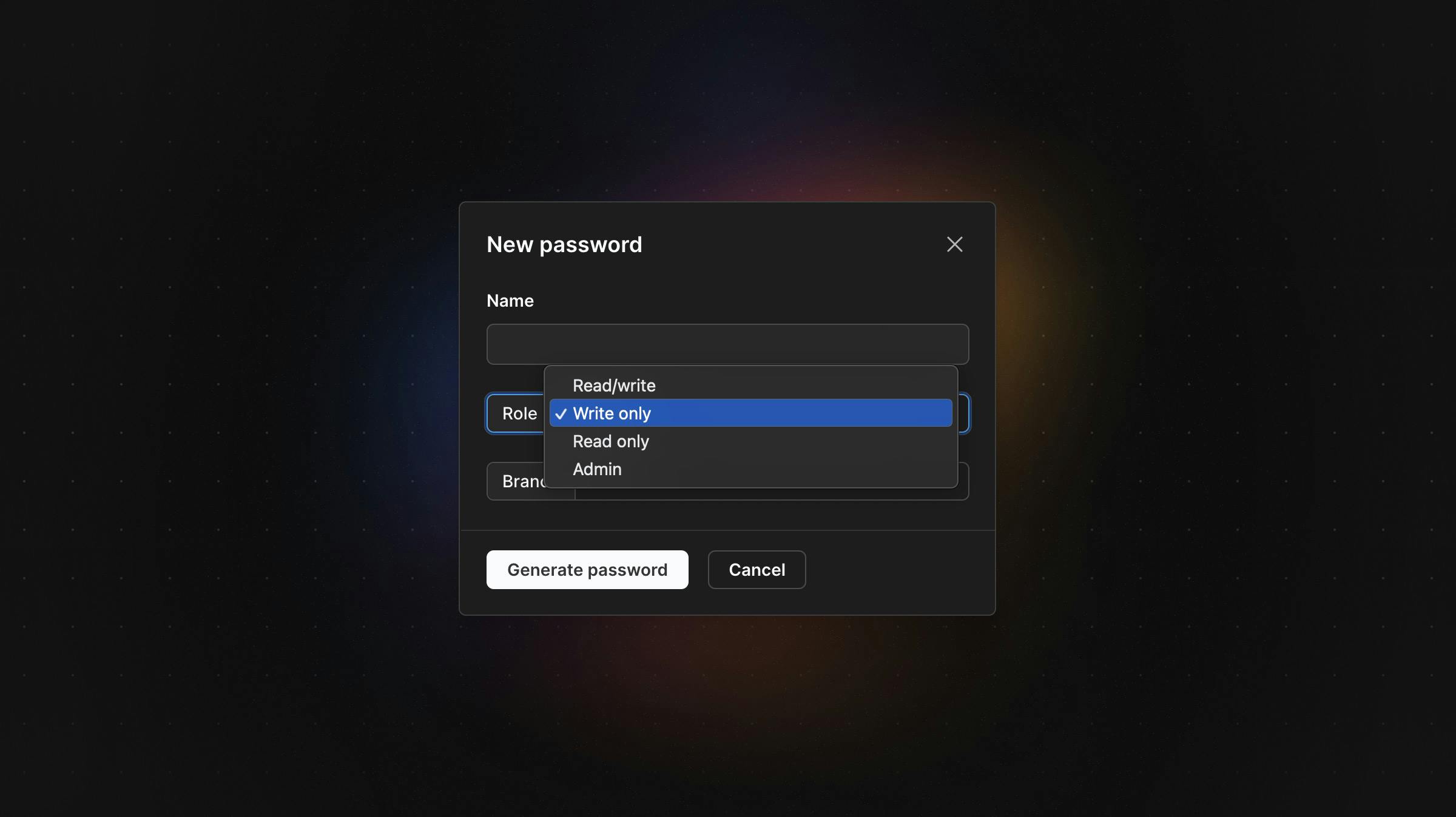 Password roles